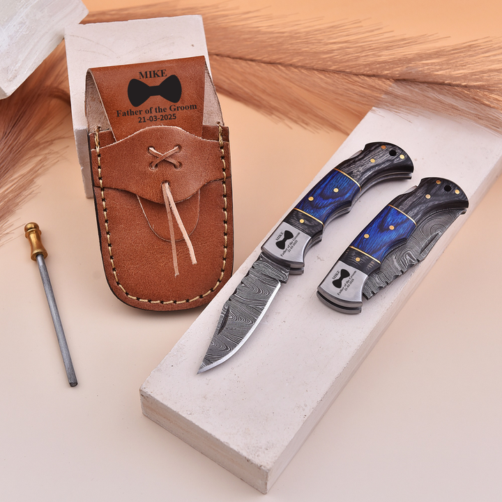 Personalized knife gift for groomsmen