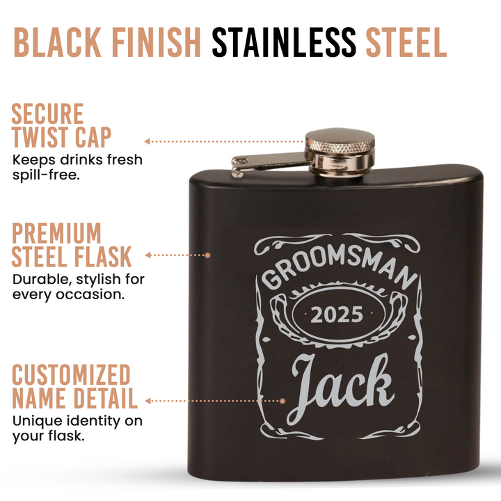Blue Pakkawood Damascus Pocket Blade Groomsmen Proposal Box