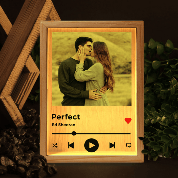 Custom Music Light with Photo – Personalized Song Night Light Gift for Couples, Anniversary, Valentine’s Day